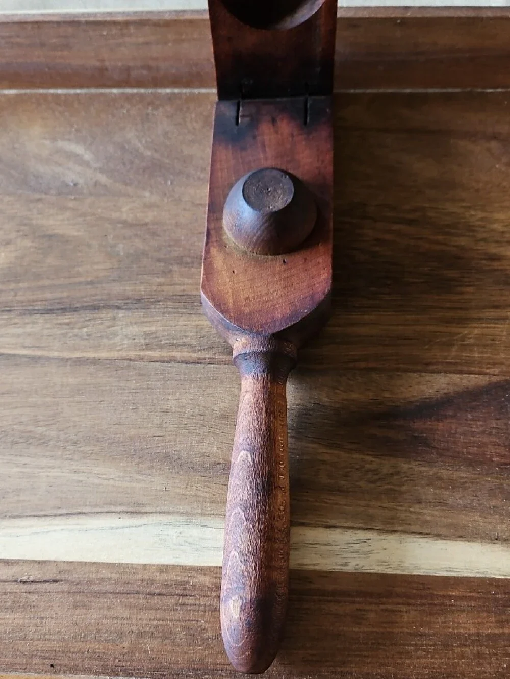 Antique Primitive Treenware Wooden Lemon Lime Squeezer/Farmhouse Citrus Press